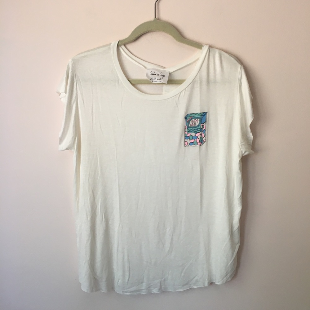 NWT Sadie & Sage eat me candy tee